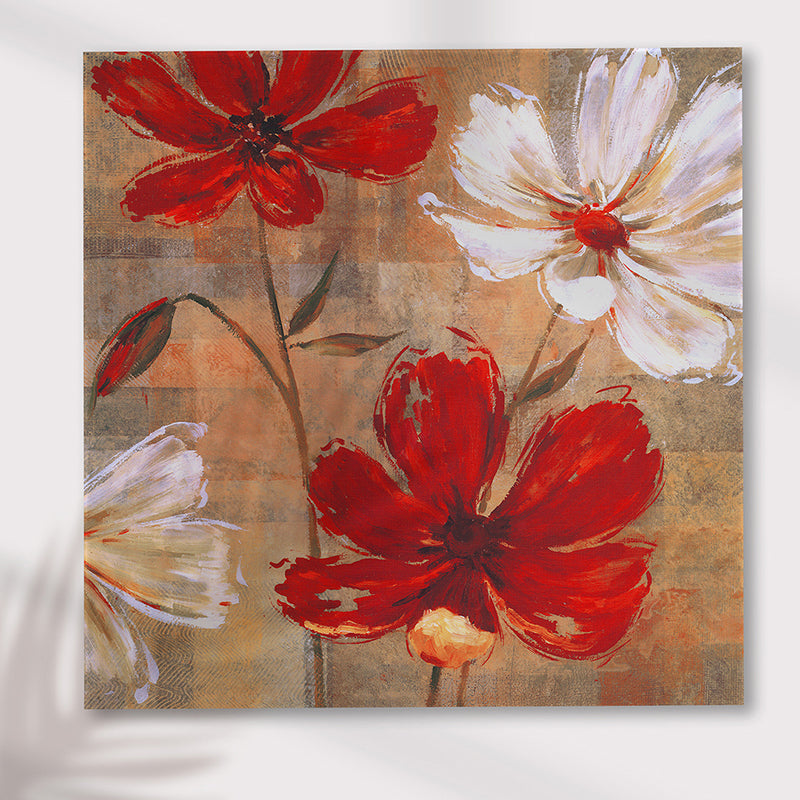 Poppy Strokes Canvas Wall Art media 3