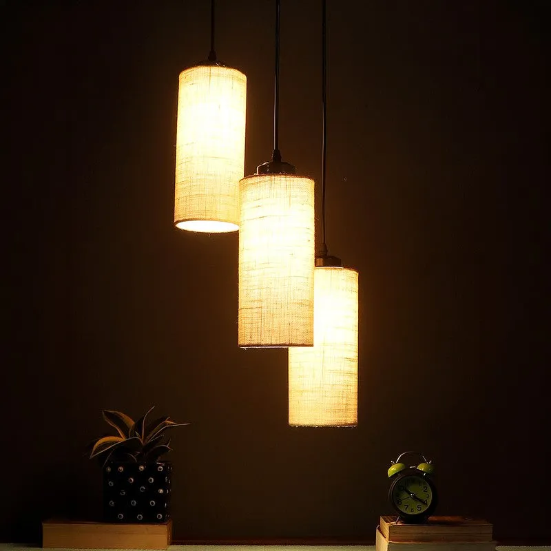 Cylentra Triple Metal Ceiling Lamp - White media 2