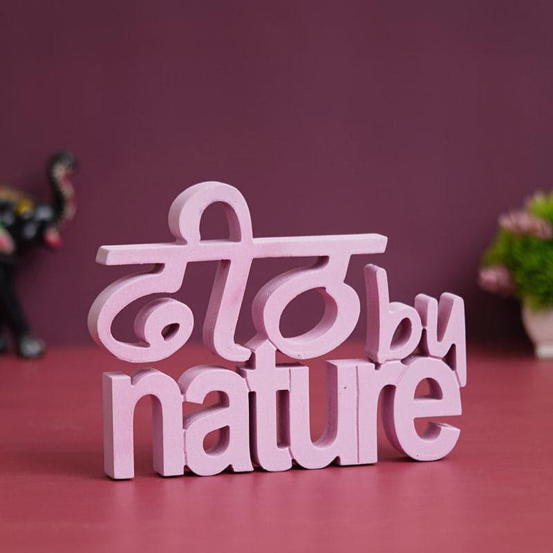 Dheet By Nature Typography Showpiece