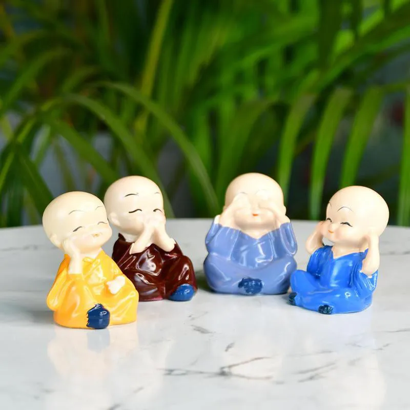 Little Laughing Buddha Showpiece - Multicolor media 5
