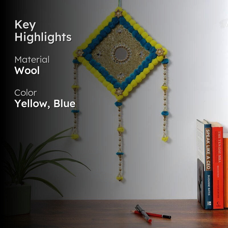 Lozenge Festive Latkan - Yellow & Blue media 2