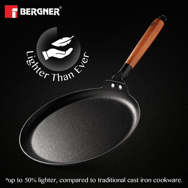 Bergner Odin Iron Dosa Tawa With Wooden Handle - 28 cm media 7