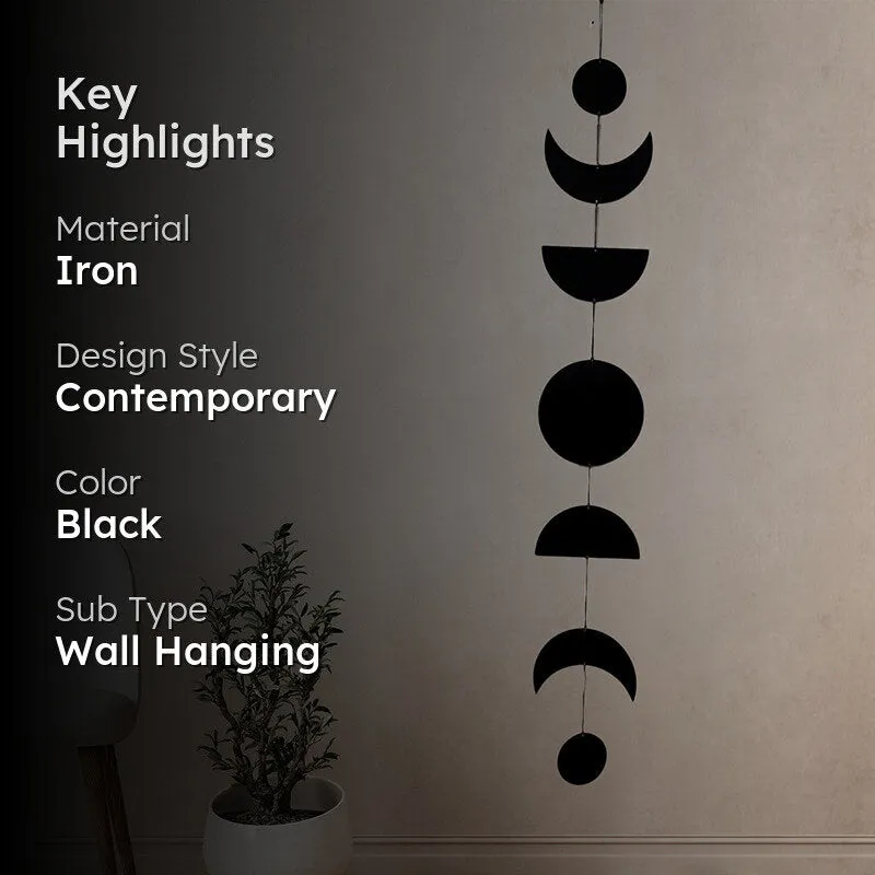 Luna Phase Black Iron Wall Accent media 2