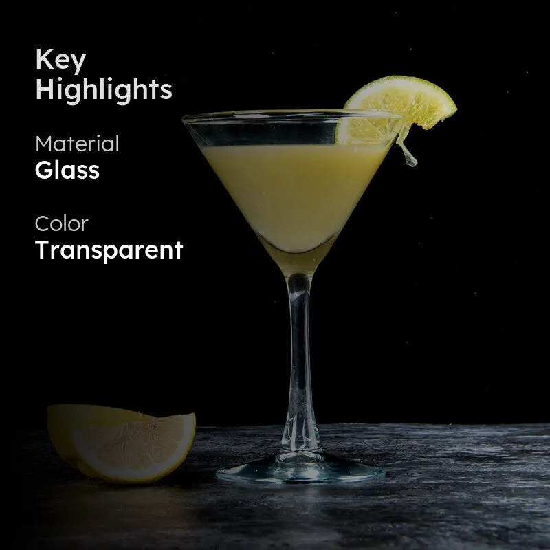 Uriah Martini Glasseses (190 ML) - Set of Six media 2