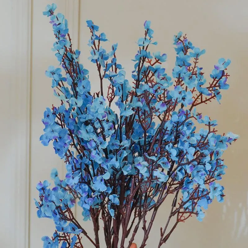 Faux Blue Gypsophila Flower Stick (19 CM) - Set Of Four media 4