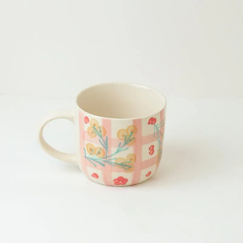 Blossom Ceramic Coffee Mug (500 mL Each) - Set Of Two media 4