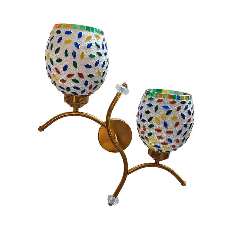 Lumora Twin Glass Wall Lamp - Multicolor media 4