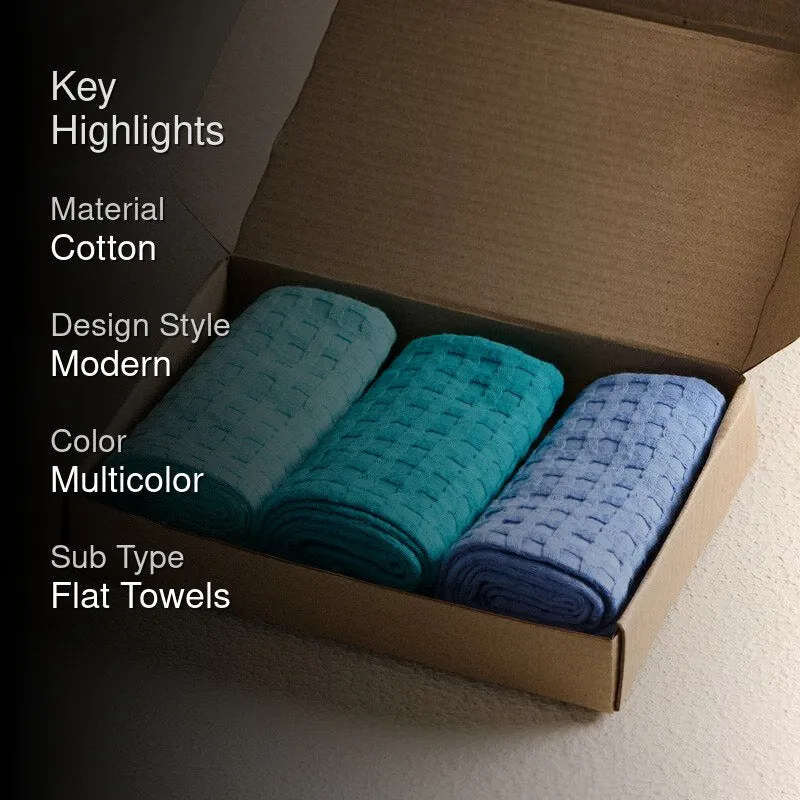Blue Tides Towel Set - Four Piece Set media 2