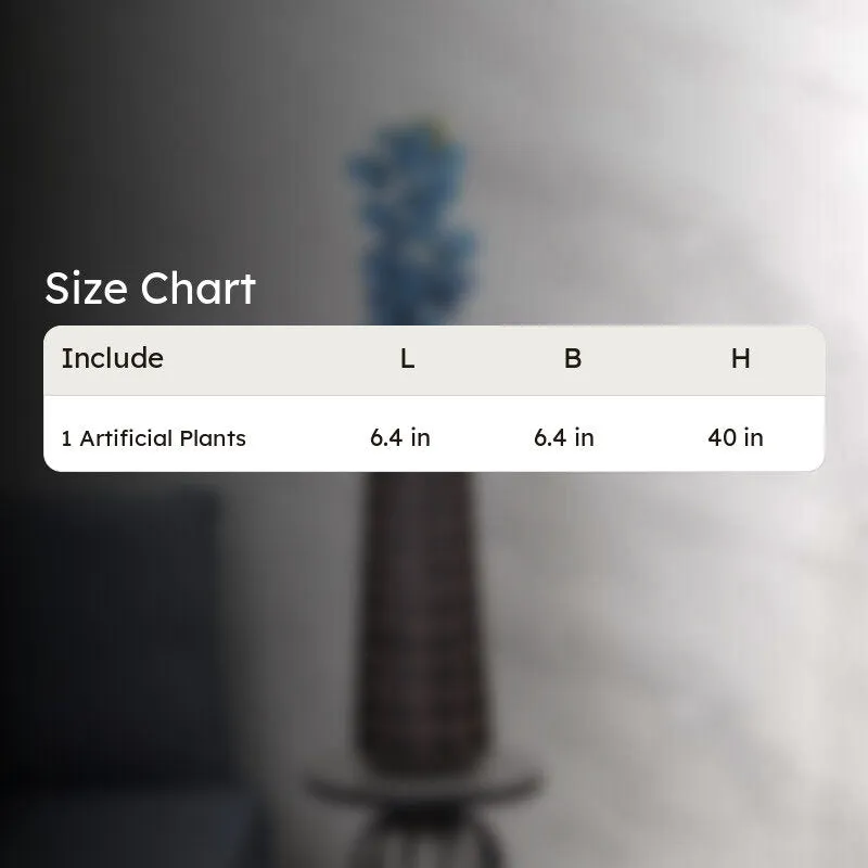 Decorative Artificial Orchids Flowers Stick - Blue media 6