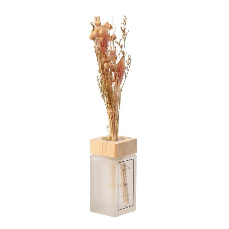 Vintage Glass Reed Diffuser Vase with Dried Flowers media 5