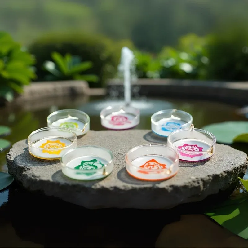 DivineGlow Traditional Borosilicate Glass Diya - Set Of Seven media 4