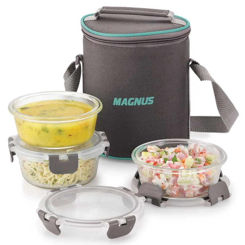 Dailygo Compact Lunch Box with Lunch Bag - Five Piece Set media 3