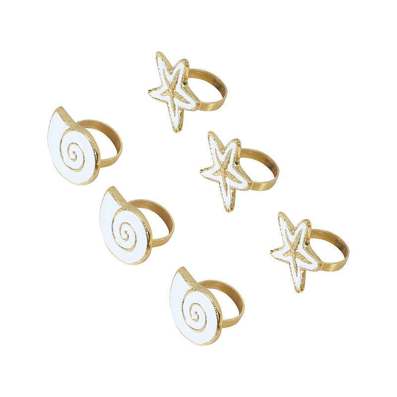 Star & Spiral Napkin Ring - Set Of Six media 4