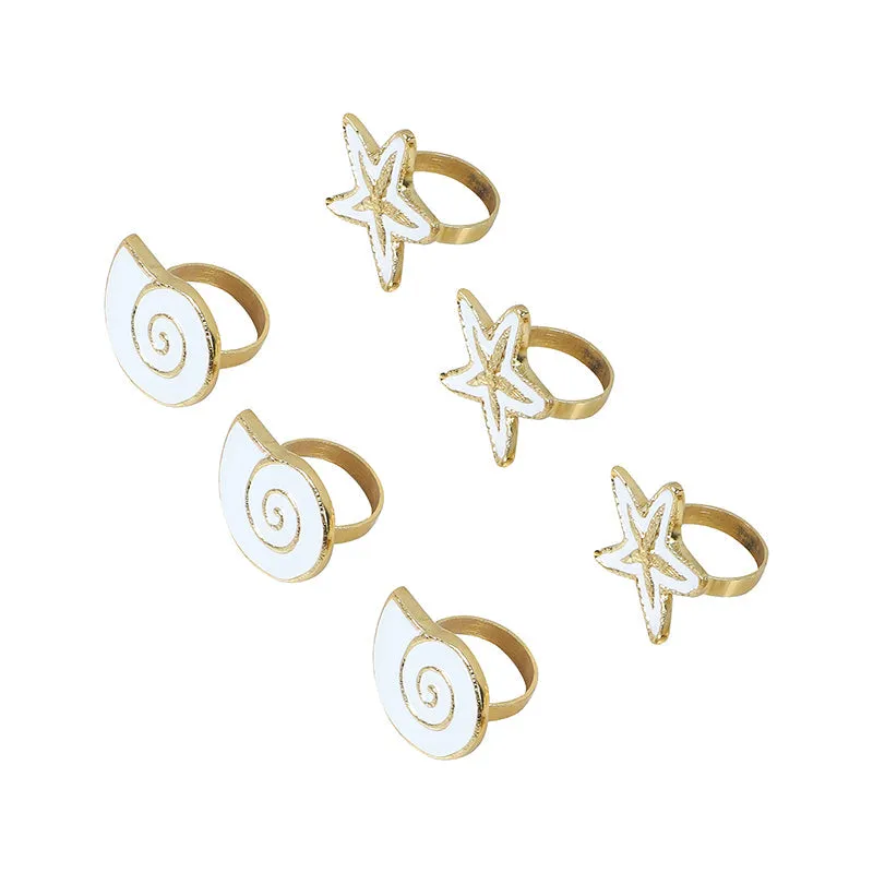 Star & Spiral Napkin Ring - Set Of Six media 4