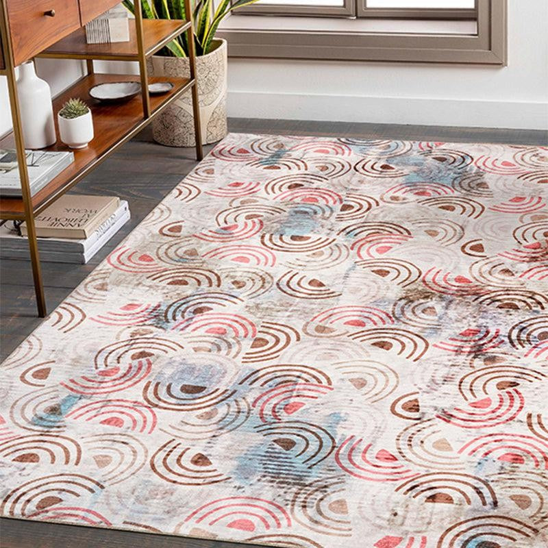 Carter Abstract Polyester Carpet - Red media 3