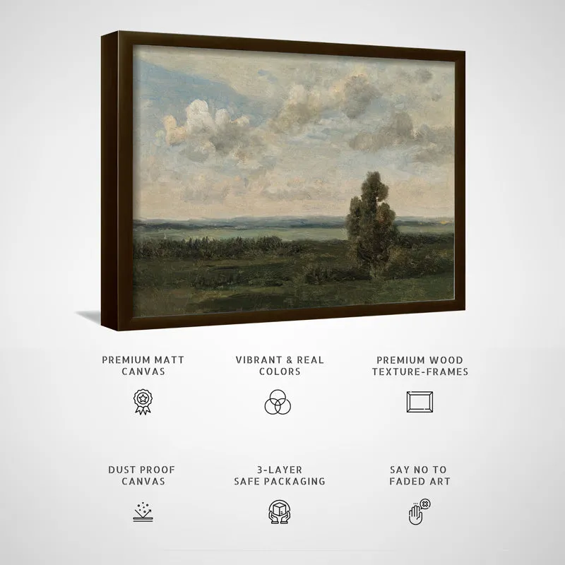 Sylvan Calm Wood Wall Art With Frame - Black media 5