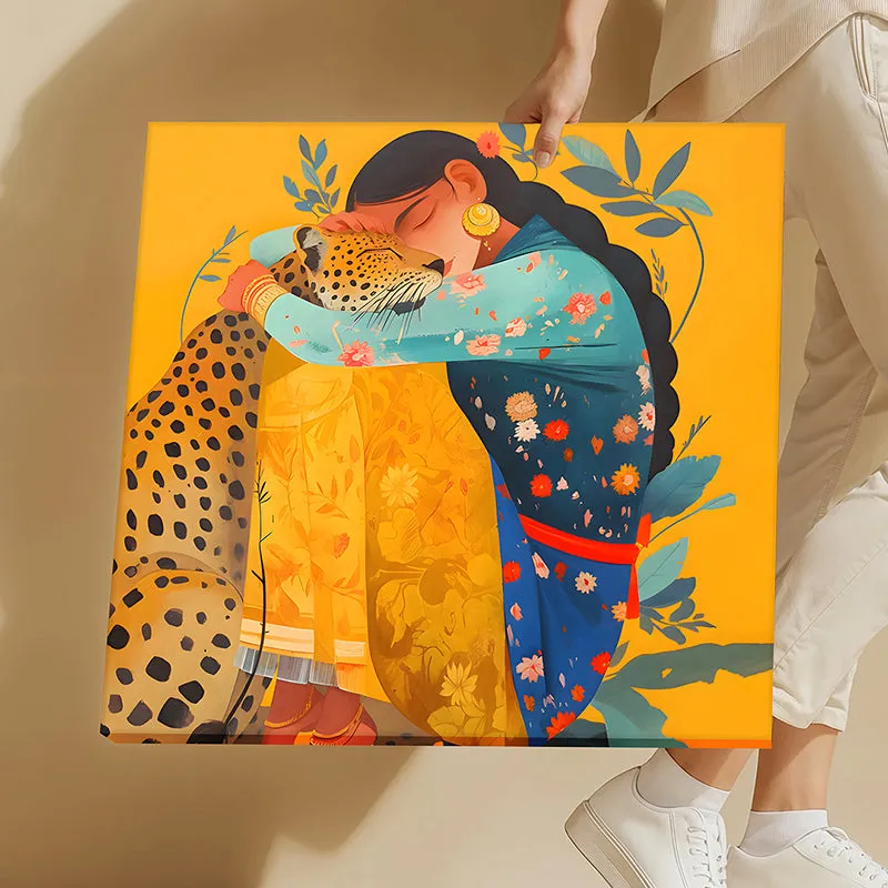 Princess & Leopard Canvas Wall Art media 5