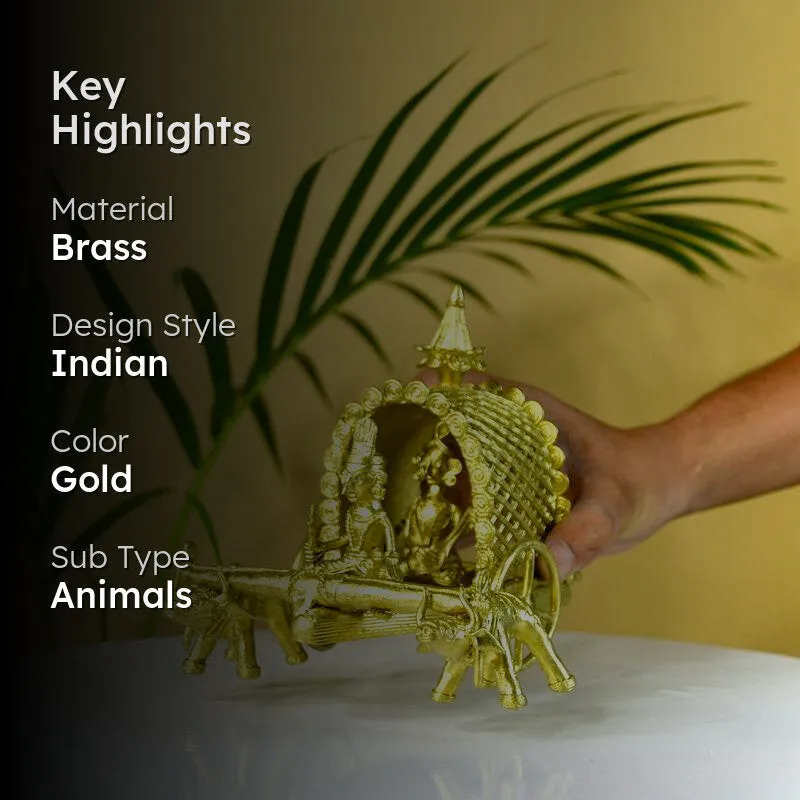 Royal Ratha Brass Showpiece media 2