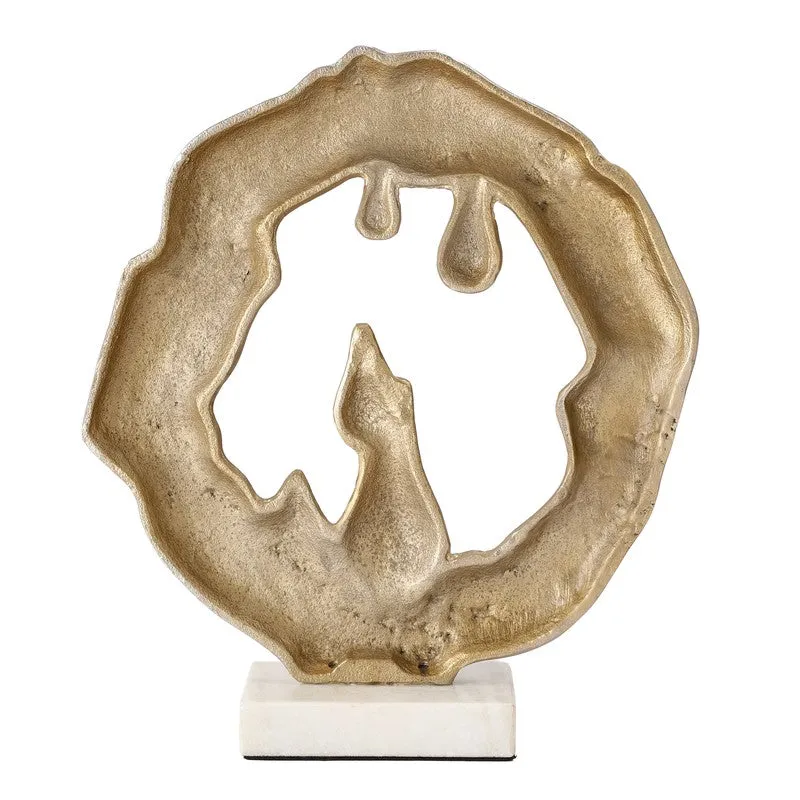 Golden Drift Aluminium Showpiece - Gold media 5