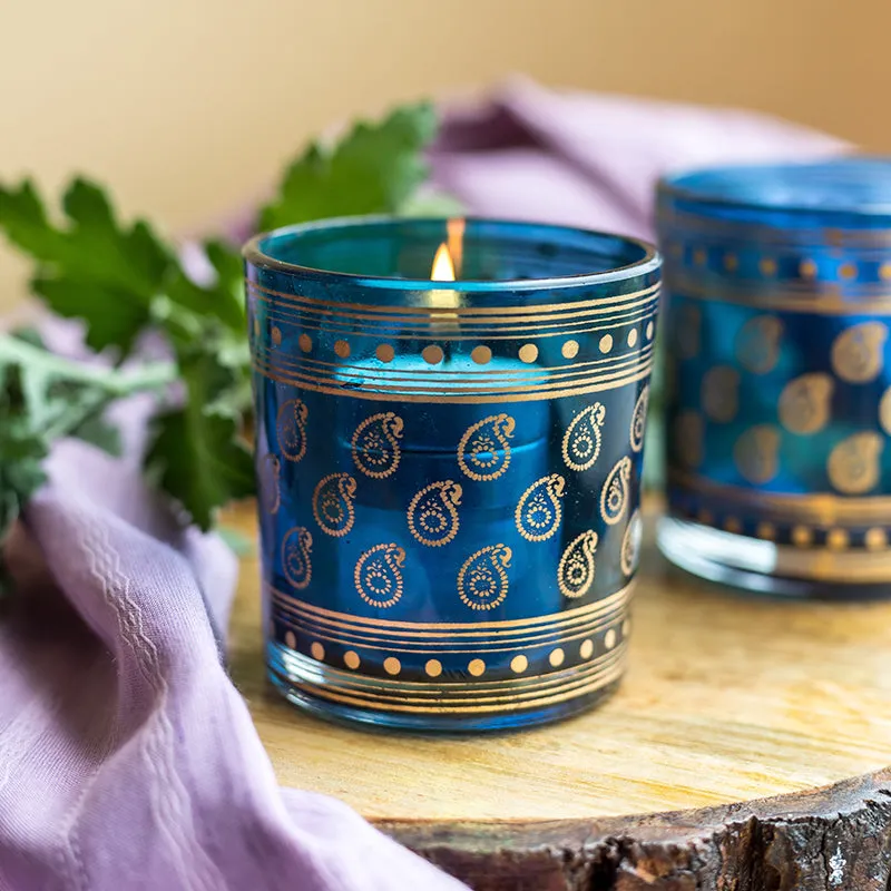 Manga Motif Glass Candle Holder - Set Of Two media 3