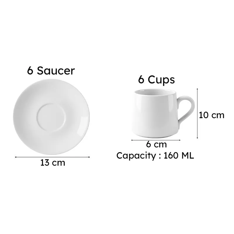 Claysip Terracotta Cup & Saucer (160 mL Each) - Set of Six media 8