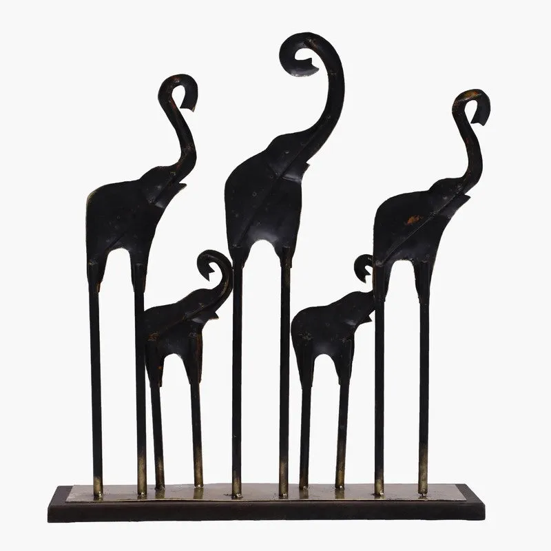 Imperial Elephants Metal Showpiece media 5
