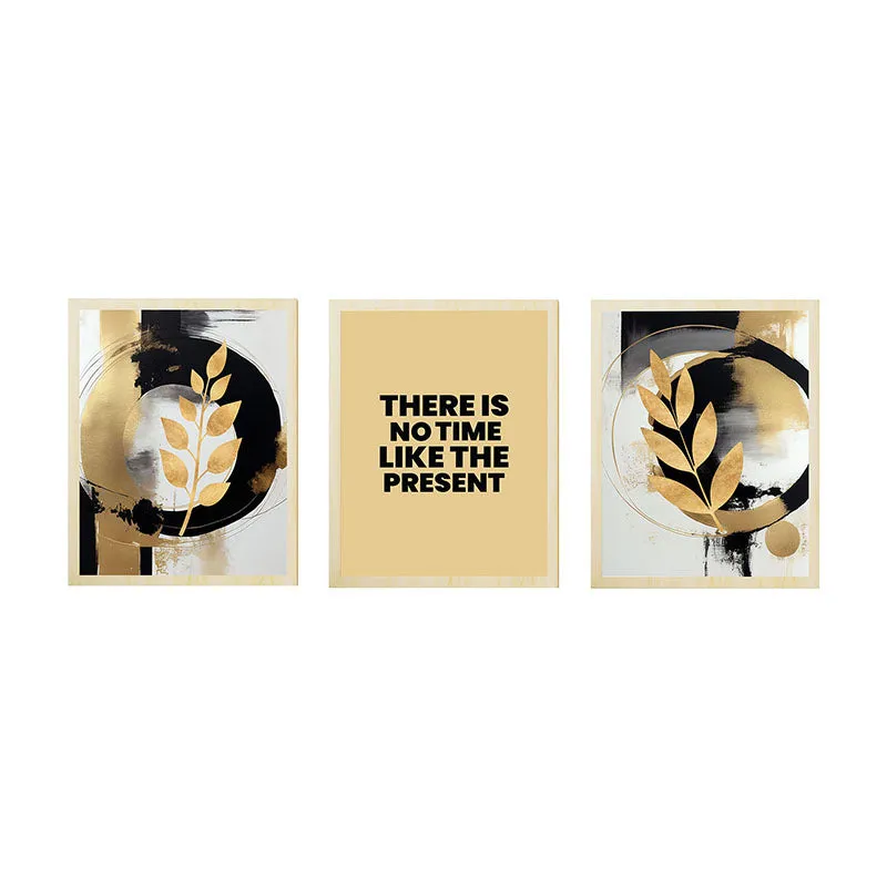 The Present Abstract Wall Art - Set Of Three media 6