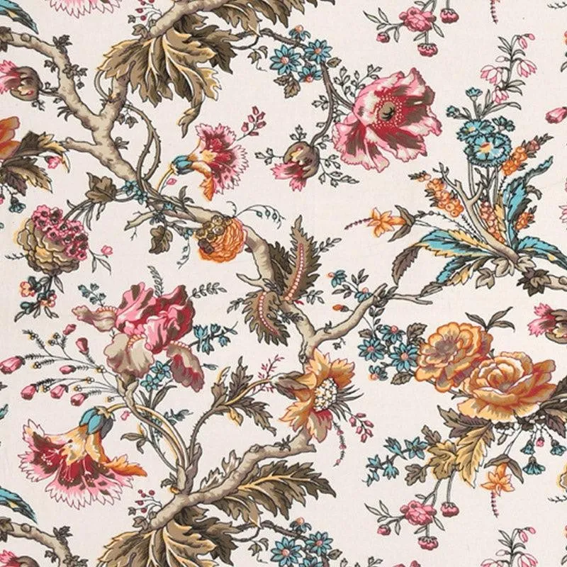 Mivaana Floral Curtain - Red media 5