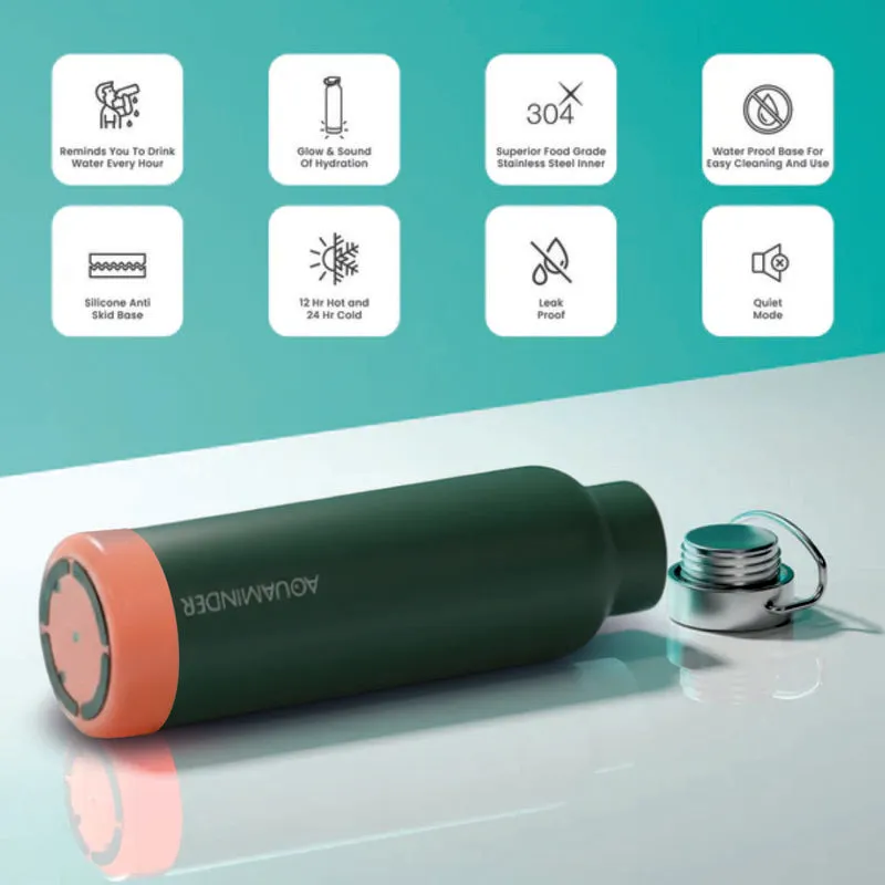 Hot & Cold Mate Smart Water Bottle - Green (600 mL) media 4