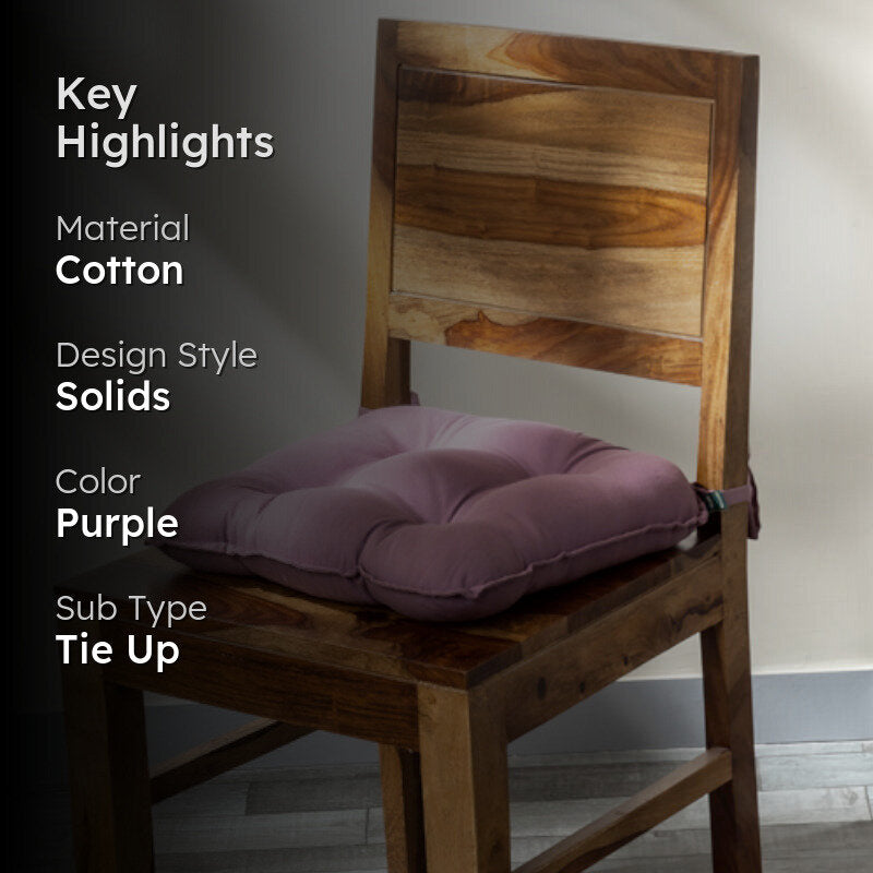 Sylvia Chair Pad (Lilac Purple) - Set Of Four media 2