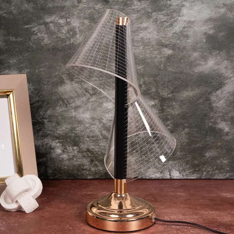 AarviDecor Emerson Accent Fabric Table Lamp - Gold media 3