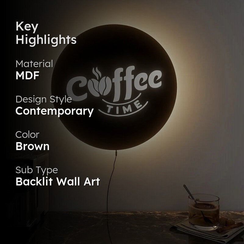 WarmWhisk Backlit MDF Wall Accent media 2