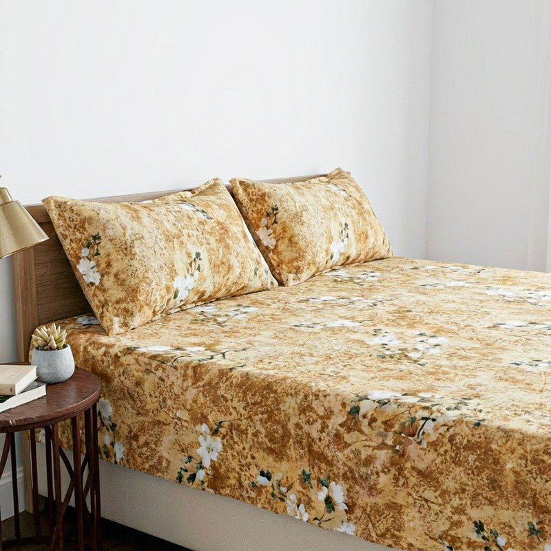 Floral Glory Cotton Bedsheet - 170 TC media 3