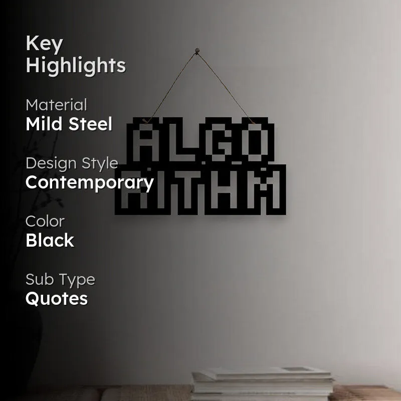 Algorithm Mild Steel Wall Accent media 2