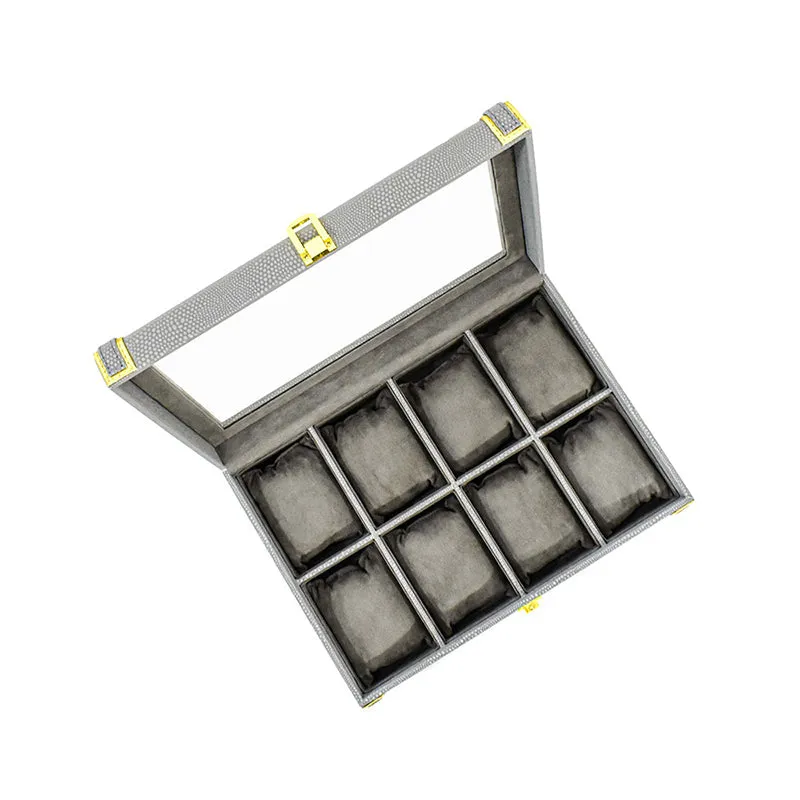 Tisquo II Faux Leather Watch Organizer - Grey media 5