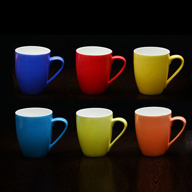 Sellia Porcelain Coffee Mug (300 mL Each) - Set of Six