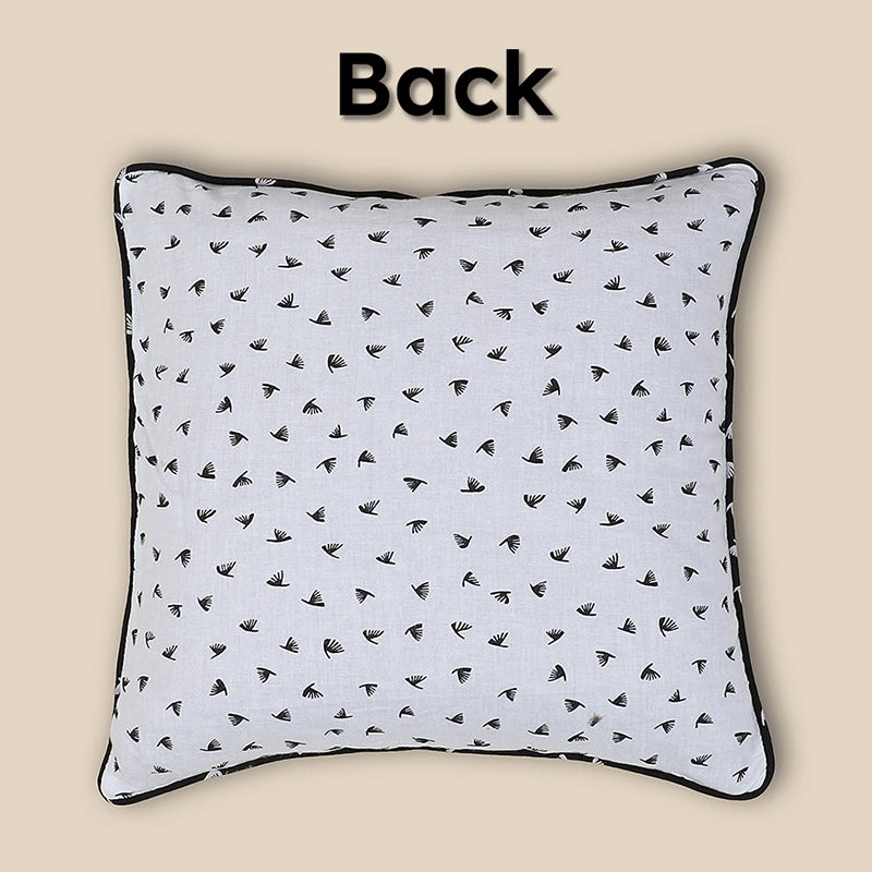 Swayam Viola Printed Cotton Cushion Cover - Set of Two media 5