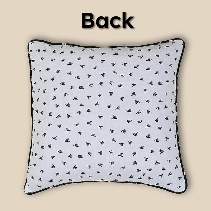 Swayam Viola Printed Cotton Cushion Cover - Set of Two media 5