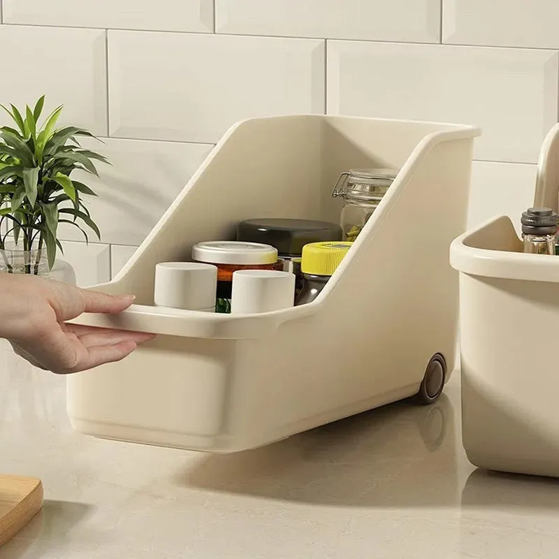 Stash & Dash Plastic Storage Box with Wheels - Set Of Two media 5