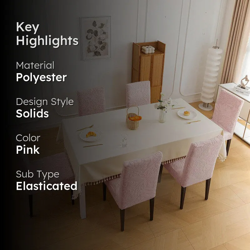 Serena Chair Cover (Soft Pink) - Set Of Six media 2