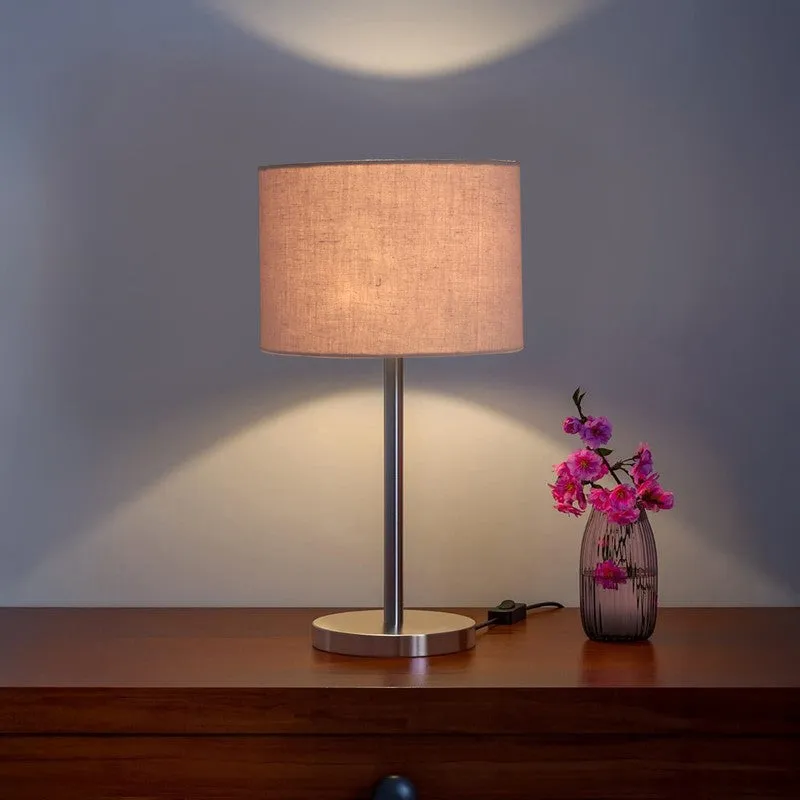 Noctra Orin Glow Metal Table Lamp - Grey media 1