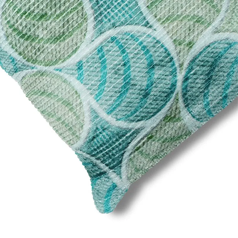 PetalPrism Cushion Cover (Sky Blue) - Set Of Three media 5