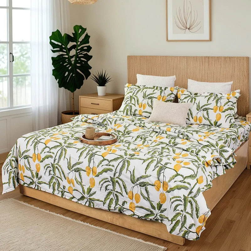 Amra Cotton Bedsheet (Yellow) - 180 TC media 10