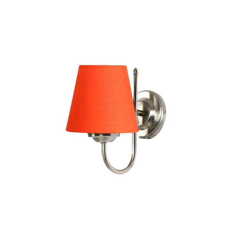 Altura Conical Fabric & Metal Wall Lamp - Orange media 4