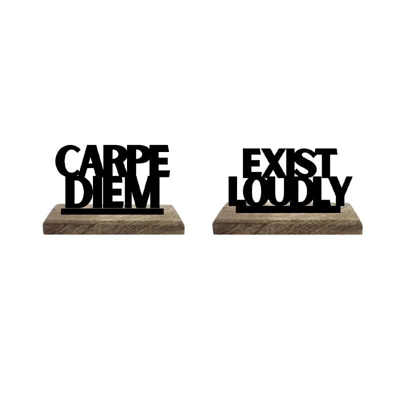 Seize & Resonate Typography Showpiece - Set Of Two media 6