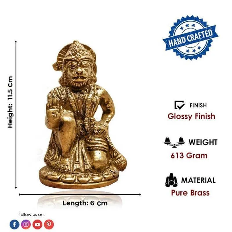 Brass Hanumanji Idol media 5