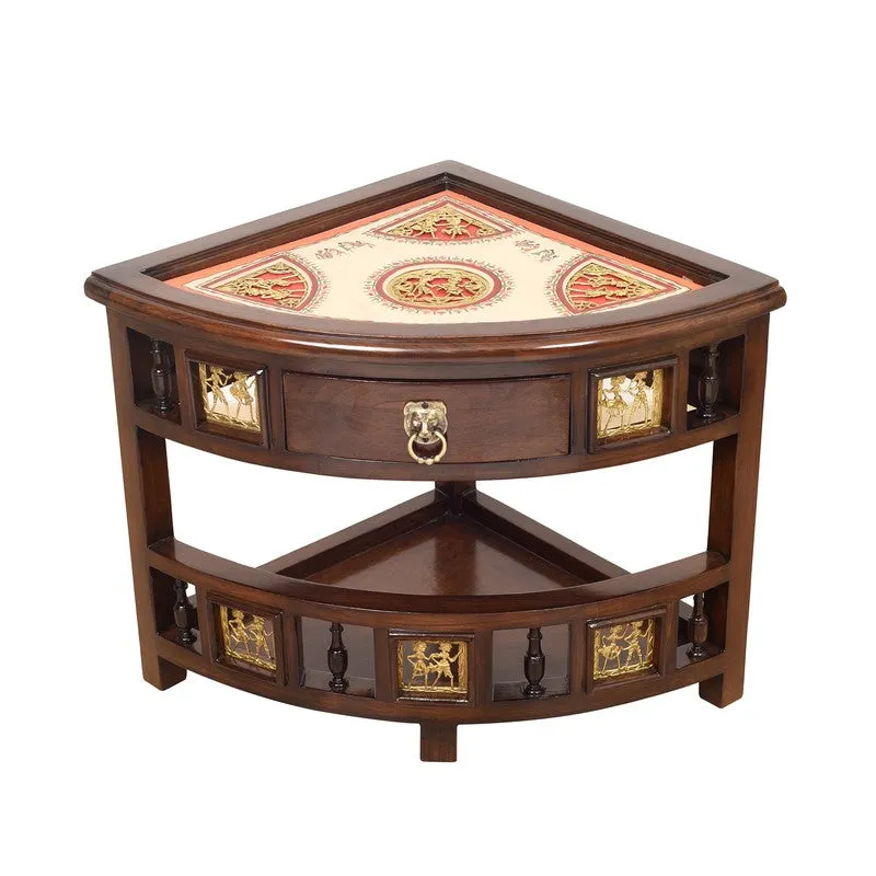 Quadro Teak Wood Side Table media 5