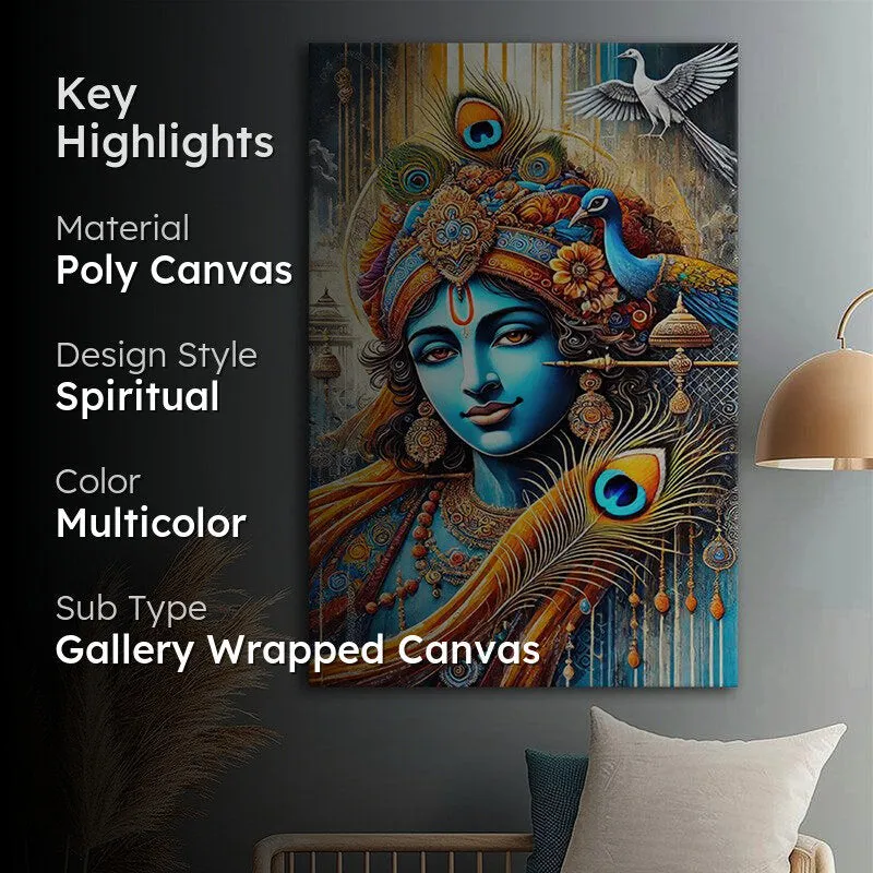 Grace Of Kanha Wall Painting media 2