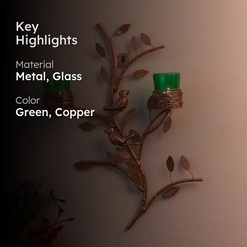 Cuprum Stem Candle Holder Votive - Green media 2