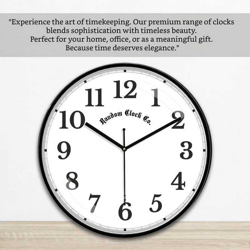 Numora Premium Silent Sweep Wall Clock - Black media 6